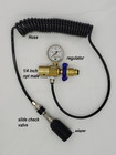 Argon Wine Adapter   W  Regulator   10ft Coiled Hose Compatible With Coravin