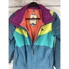 Burton Jacket Girls Medium Blue Teal Dryride Hooded Insulated Snowboard Ski