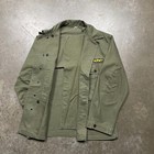 Vintage 1940s Ww2 Hbt Gas Flap Jacket Us Army 13 Star 38 Mens Medium Military