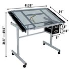 Drafting Table Art Desk Artist Drawing Table Adjustable Craft Table With Stool