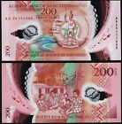 Vanuatu 200 Vatu 2020  Unc  5 Pcs Lot  Polymer  P-12b  Prefix Aa