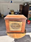 Antique Clark   s Mile End Spool Cotton Cabinet With Embossed Tin