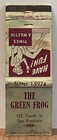 The Green Frog San Francisco Ca California Vintage Matchbook Cover