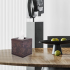 Tissue Box Cover Square modern Leather Tissue Box Holder For Napkin Facial Pape