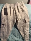 New Balance Boys Beige Jogger Pants S  8  Elastic Waist Pockets Athleisure