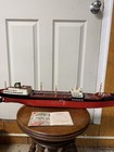 Vintage Texaco Toy Oil Tanker Ship North Dakota With Box