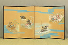        Ichijo  battle Of Genpei  Four Panels Folding Screens Byobu Room Dividers
