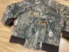 Carhartt Jacket Youth Xxs 4-5 Camo Hooded Quilted Lined Workwear Realtree Brown