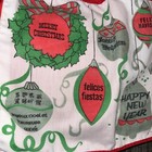 New 60 s Vintage Christmas Holiday Half Apron Around The World Pockets Retro 