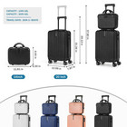 Luggage Set Hard Shell Spinner Suitcase 20in Waterproof Travel Bag Cosmetic Case