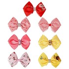  Licensed Girls Hair Bows - Strawberry Shortcake Themed Hair Accessories Gift 
