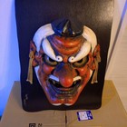 Traditional Japanese Tengu Mask Long Nose Vintage Handmade Collectible