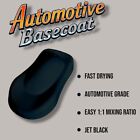 Lime Line Automotive Black Basecoat With Urethane Reducer Quart Combo Pack