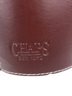 Ralph Lauren Chaps Brown Faux Leather Stainless Steel Money Coin Bank Rare