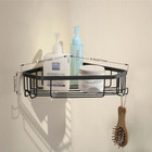 Corner Shower Caddy Bathroom Organizer Storage Shelf Wall Mount Rack Holder