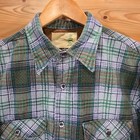 Vintage 70s Sears Fieldmaster Quilt Lined Button Flannel Men Xl Plaid Distress