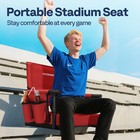 Stadium Seat Portable Folding Padded Stadium Seats For Bleacher Chair Cup Holder
