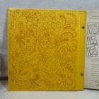Vintage Hallmark Photo Album Memory Scrapbook 60s 70s Yellow Birds Hippy Retro
