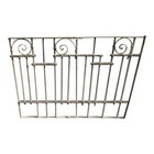 Antique Victorian Iron Gate Window Garden Fence Architectural Salvage Door  024