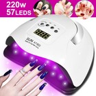 Uv Led Nail Lamp 220w Dryer Gel Polish Light Manicure Salon Curing Sun X7 Max