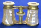 Lemaire Fabt Paris Antique Opera Glasses Mother Of Pearl   Brass With Case
