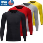 Men s Athletic Long Sleeve Compression Shirts Dry Fit Sports Gym Shirts Workout