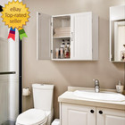 Bathroom Wall Cabinet  Kitchen Storage Cupboard Cabinet With 2 Doors  Wall Mount