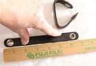 Black Leather Duty Belt Snaps Straps Police Tactical Accessory Holder Keeper Set