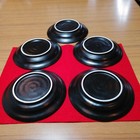 Cherry Blossom Plate Set 14cm Black Elegant Spring Decor Collectible