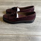 G h  Bass Weejuns Layton Loafers Burgundy Wine Kiltie Tassel Mens Sz 10 5d