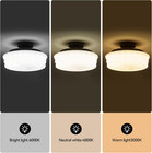 14  Milk Glass Schoolhouse Light Fixture  Vintage Black Flush Mount Ceiling Ligh