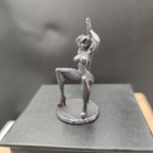 Chinese Antique Bronze Bronze Statue Hand-carved Girl Body Art Ornament