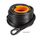 Synthetic Winch Rope Cable Kit 1 2in X 92ft 31500lbs Heavy Duty With Hook