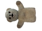 Vintage Snuggle Bear Teddy 1986 Hand Puppet Plush Beige Cream Russ Softener