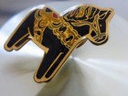 1985 Swedus Imports Souvenir Swedish Dala Horse Lapel Pin - Free Ship