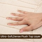 Large Rainbow Plush Shaggy Area Rug Soft Non-slip Floor Carpet