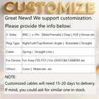 3g Hd Sdi Video Coaxial Cable Bnc Male For Bmcc Video Out Blackmagic Camera 1m