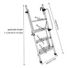 4-step Floor Standing Bed Ladder Ladder W  Adjustable Handrail 150kg 330 69lbs