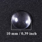 200pcs 10mm Glass Cabochons Round Clear Cabochons Dome Tiles For Earring Necklac