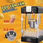 Uimoso Tabletop Popcorn Maker 300-1615w  2 5-16oz Capacity  Black red