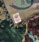 Santa Claus Tapestry Christmas Throw Vtg Glynda Turley Victorian 52    X 58   