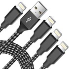 3 Pack Fast Charger Cable Heavy Duty For Iphone 13 12 11 X Xr 8 7 Charging Cord