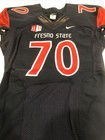 Game Worn Used Fresno State Bulldogs Football Jersey Nike Large  70