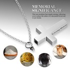 Cross Necklace Cremation Ashes Urn Pendant For Jewellery Memorial