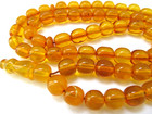 Amber Rosary Islamic Prayer 66 Beads Baltic Genuine Stone tasbih Misbaha Kahrama