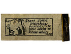 1940s Louisville Billiard Parlor Pool Hall Matchbook Cover Mississippi Vintage