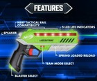 Nerf Laser Strike 4-player Laser Tag Blaster Set Indoor Outdoor 300ft Range New