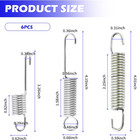 6 Pcs Motorcycle Kickstand Springs 3 Size  Steel Kick Stand Spring Of Mini Bike