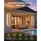 Uimoso Outdoor Wall Lights Set Of 2  31 5-inch Modern Linear Design  Ip65 Rated
