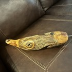 Hand-carved Wooden Fish Decoy Fishing Lure W  Metal Chain  Diving Lip   Tie